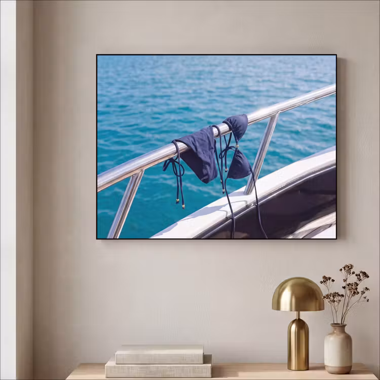 Art Frame - Bikini - Reling - Zee - Zomer - Blauw — 3