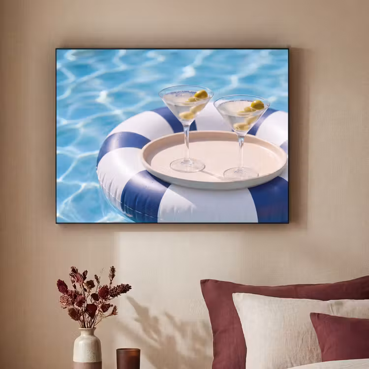 Art Frame - Cocktail - Zwembad - Zomer - Blauw — 2