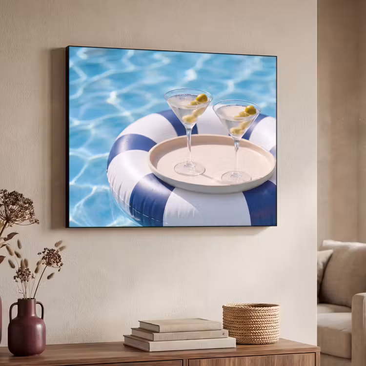 Art Frame - Cocktail - Zwembad - Zomer - Blauw — 4