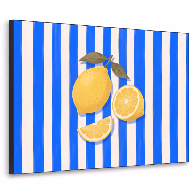 Art Frame - Fruit - Citroen - Zomer - Geel - Blauw — 1