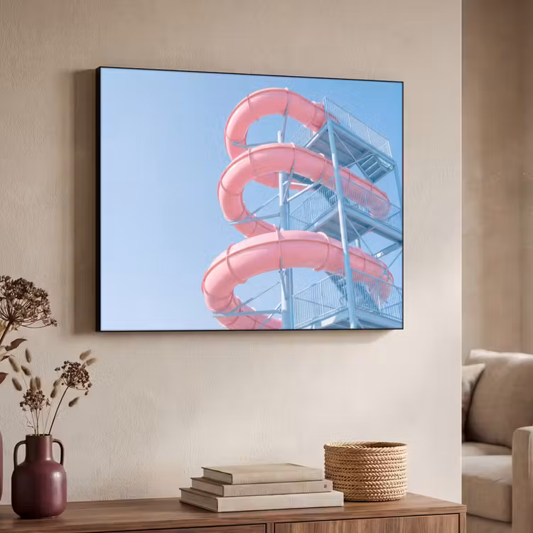 Art Frame - Glijbaan - Waterpark - Spiraal - Modern - Roze — 4