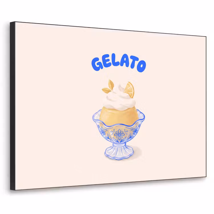 Art Frame - IJs - Citroen - Illustratie - Geel - Dessert — 1