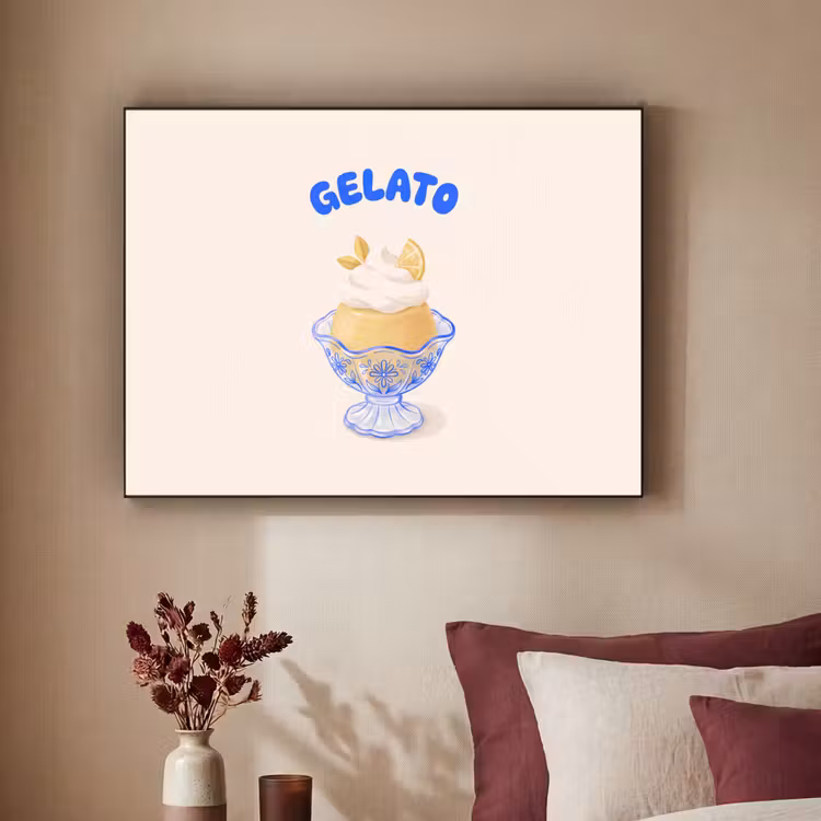 Art Frame - IJs - Citroen - Illustratie - Geel - Dessert — 2