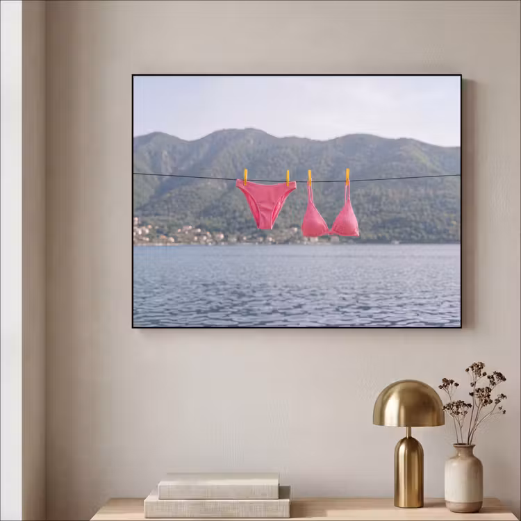 Art Frame - Kleding - Badkleding - Waslijn - Zomer - Roze — 3