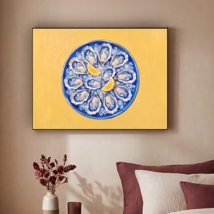 Art Frame - Oesters - Citroen - IJs - Modern - Geel — 2