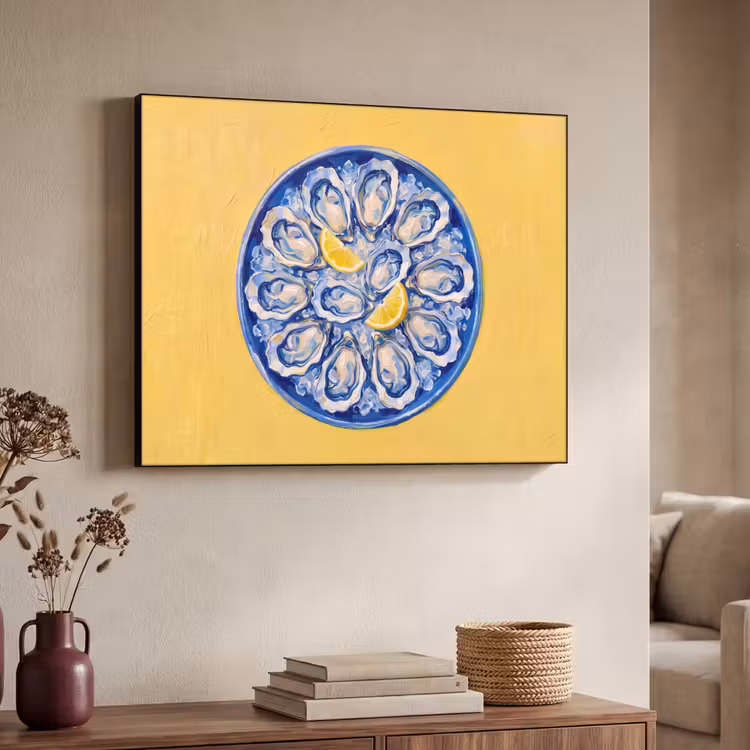 Art Frame - Oesters - Citroen - IJs - Modern - Geel — 4