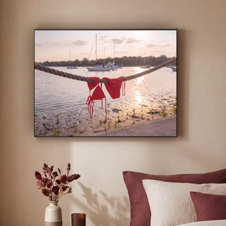 Art Frame - Badkleding - Rood - Zomer - Water - Zonsondergang — 2