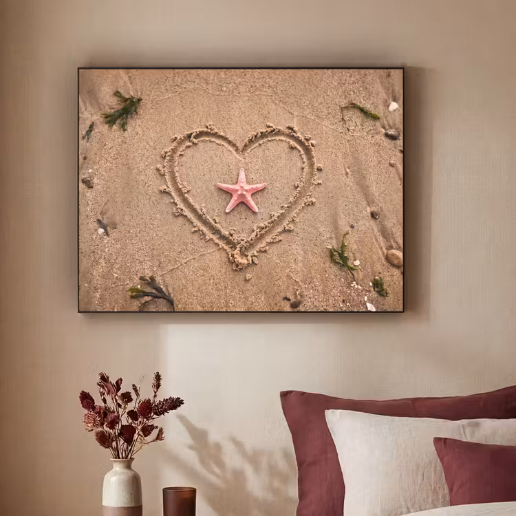 Art Frame - Dieren - Hart - Strand - Zand - Roze — 2