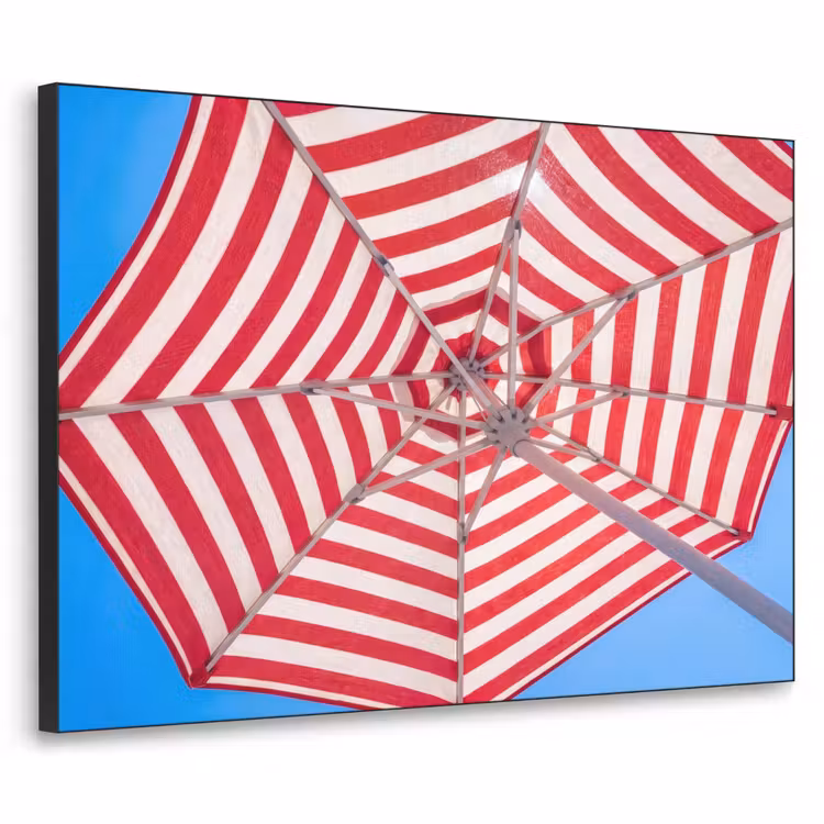 Art Frame - Parasol - Strepen - Zomer - Rood - Blauw — 1