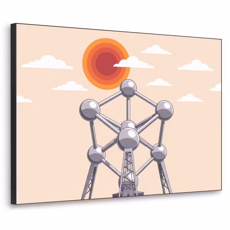 Art Frame - Architectuur - Geometrie - Stad - Modern - Grijs — 1