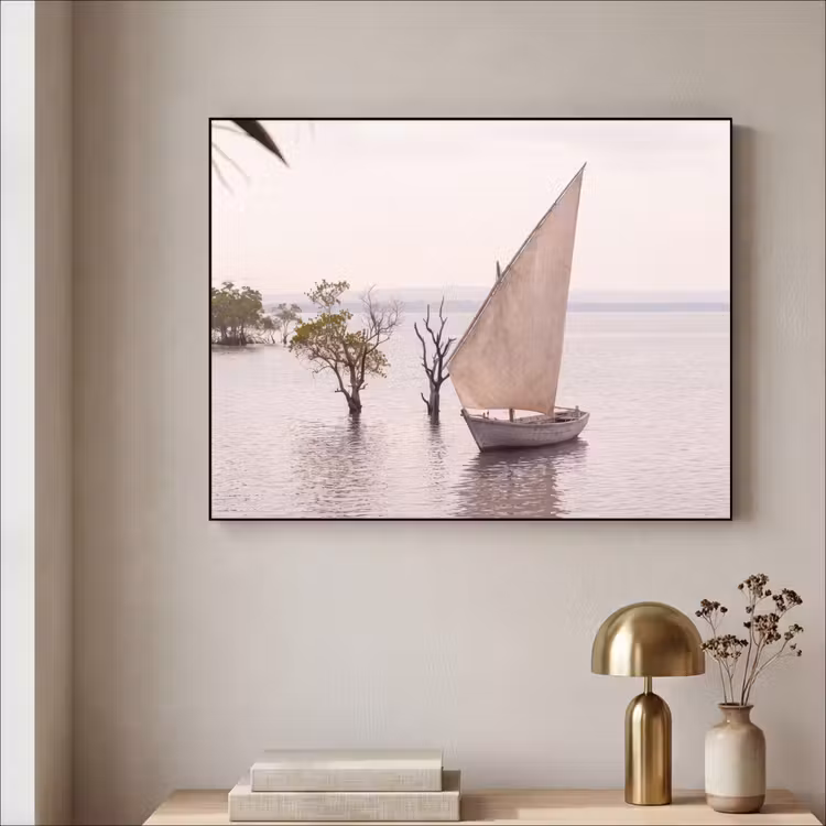 Art Frame - Boot - Zeil - Water - Tropisch - Natuur — 3