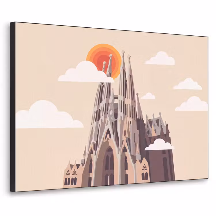 Art Frame - Gebouw - Torens - Architectuur - Abstract - Zonsondergang — 1