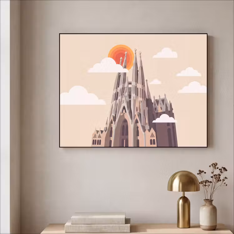 Art Frame - Gebouw - Torens - Architectuur - Abstract - Zonsondergang — 3