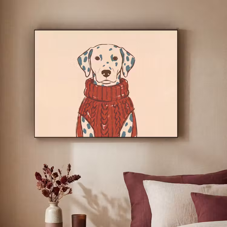 Art Frame - Hond - Trui - Winter - Dieren - Rood — 2