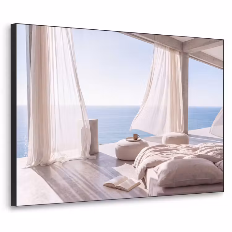 Art Frame - Interieur - Zeezicht - Modern - Rust - Beige — 1