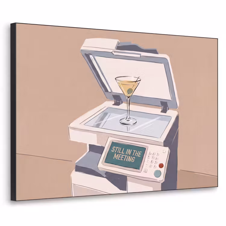 Art Frame - Kantoor - Drank - Humor - Illustratie — 1