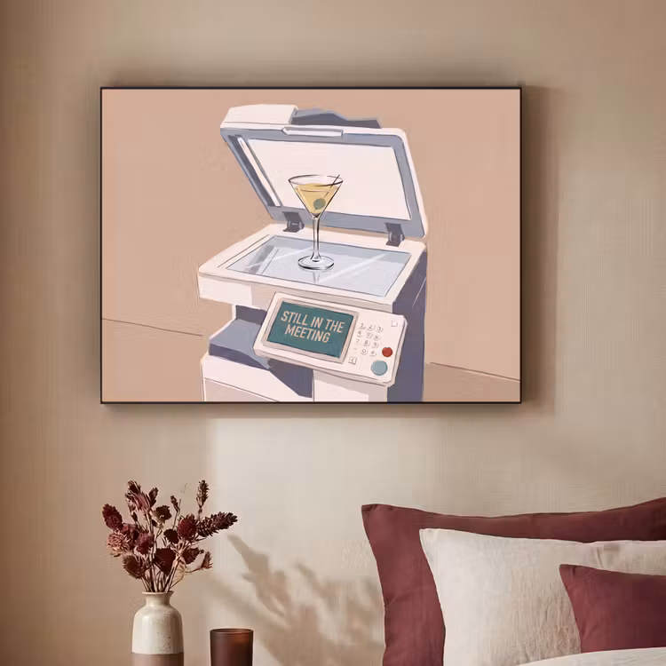 Art Frame - Kantoor - Drank - Humor - Illustratie — 2