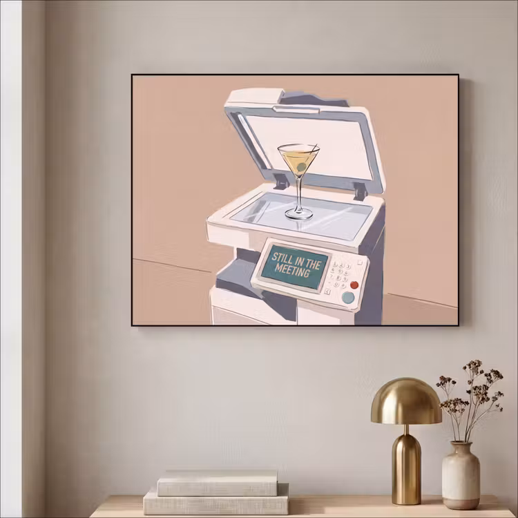 Art Frame - Kantoor - Drank - Humor - Illustratie — 3