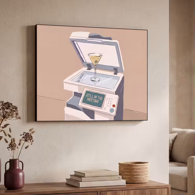 Art Frame - Kantoor - Drank - Humor - Illustratie — 4