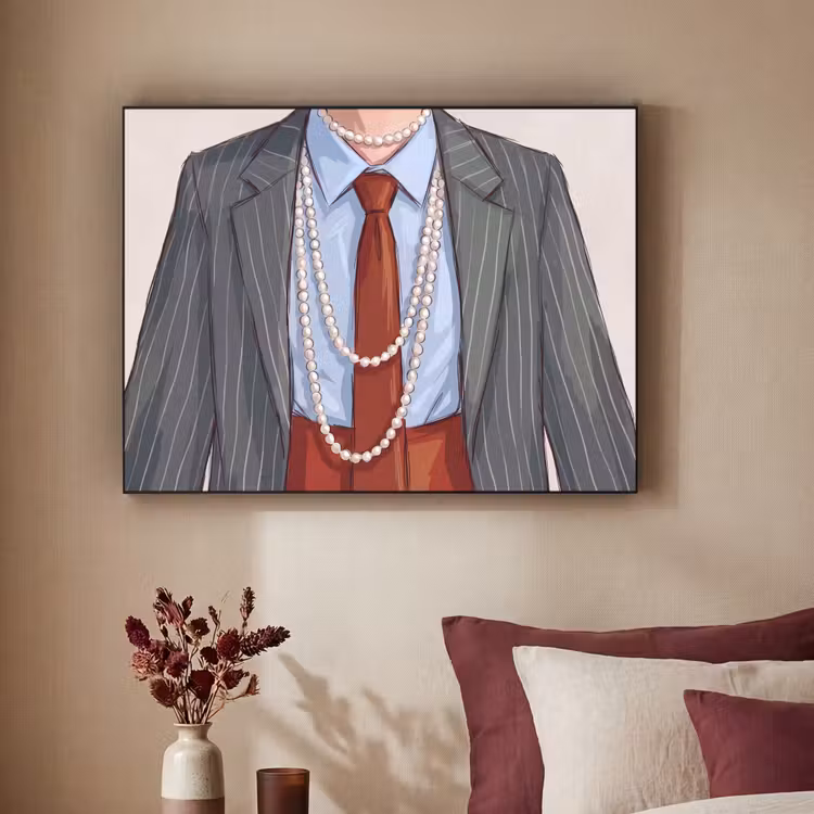 Art Frame - Kleding - Strik - Parels - Klassiek - Mode — 2