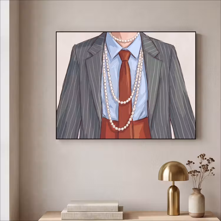 Art Frame - Kleding - Strik - Parels - Klassiek - Mode — 3