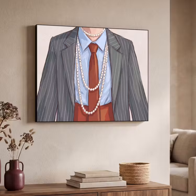 Art Frame - Kleding - Strik - Parels - Klassiek - Mode — 4