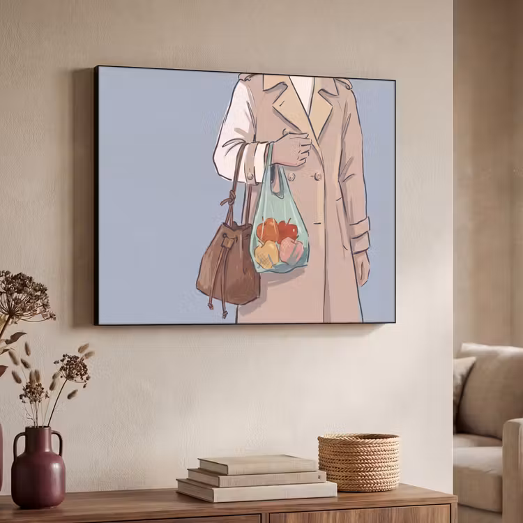 Art Frame - Mensen - Boodschappen - Stadsleven - Modern - Kleurrijk — 4