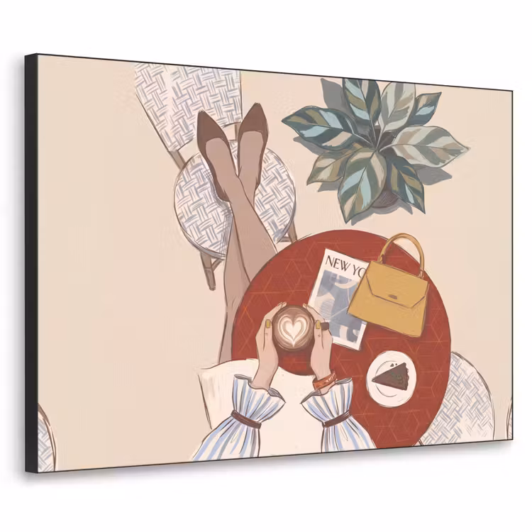 Art Frame - Mensen - Cafe - Koffie - Stadsleven - Modern — 1