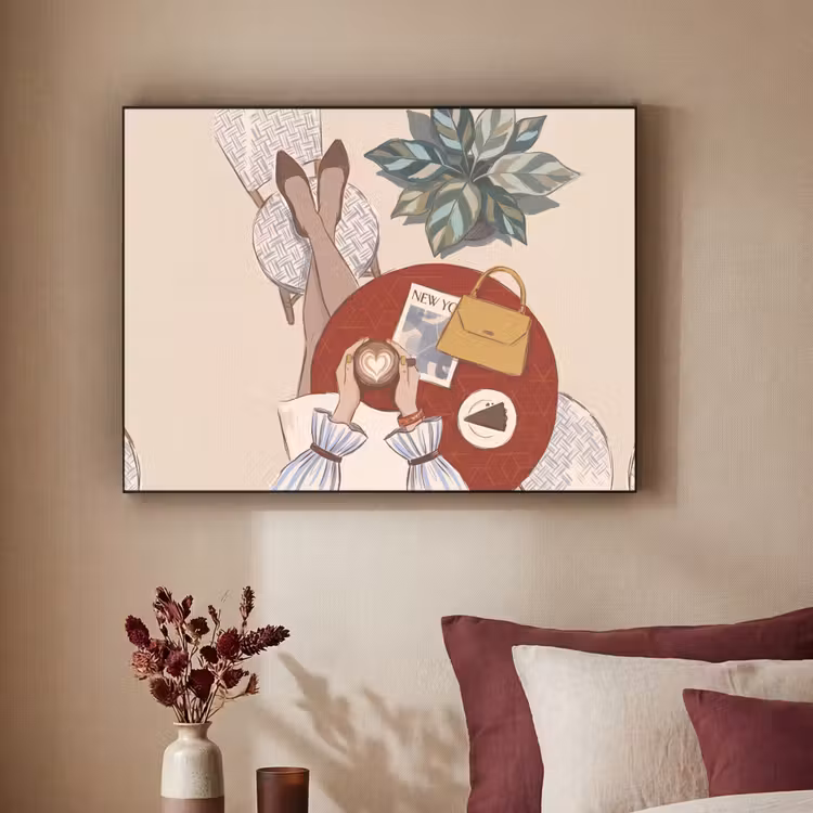 Art Frame - Mensen - Cafe - Koffie - Stadsleven - Modern — 2