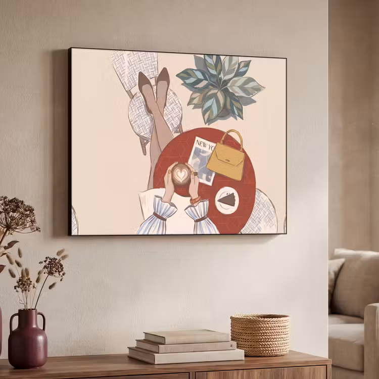 Art Frame - Mensen - Cafe - Koffie - Stadsleven - Modern — 4