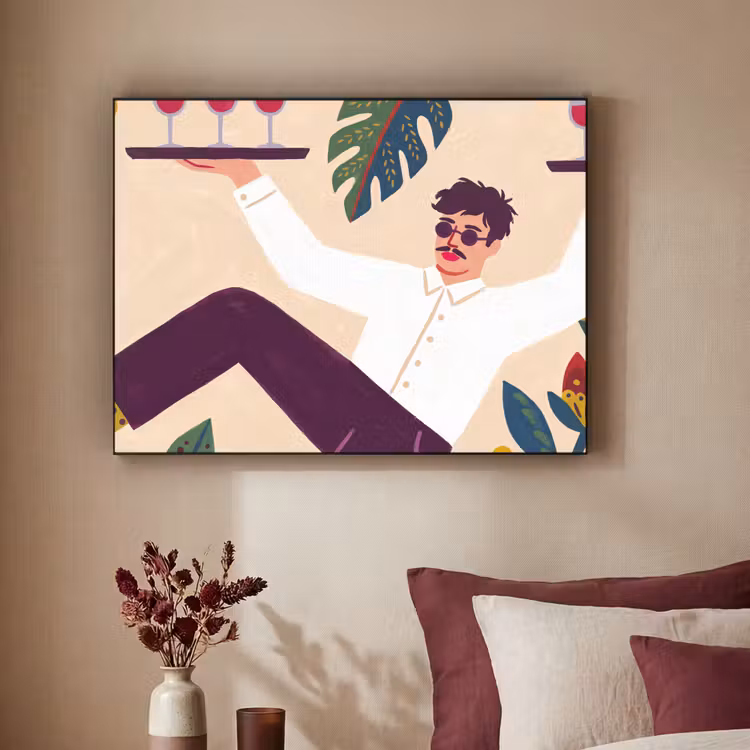 Art Frame - Mensen - Dienblad - Eten - Modern - Kleurrijk — 2