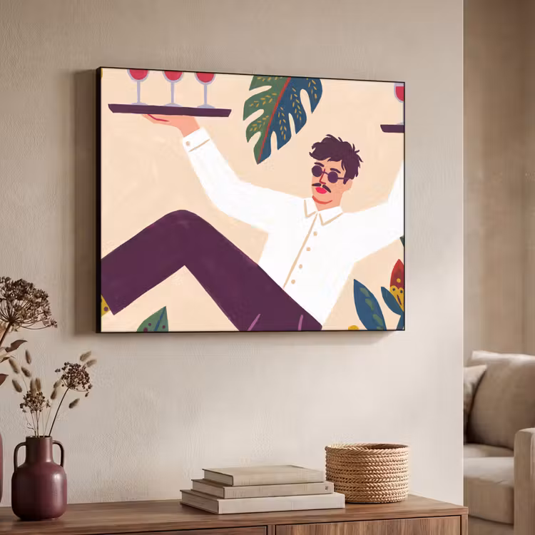 Art Frame - Mensen - Dienblad - Eten - Modern - Kleurrijk — 4
