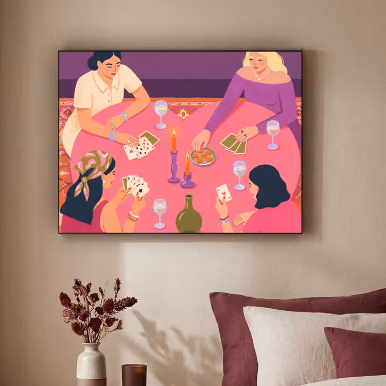 Art Frame - Mensen - Kaartspel - Interieur - Modern - Kleurrijk — 2