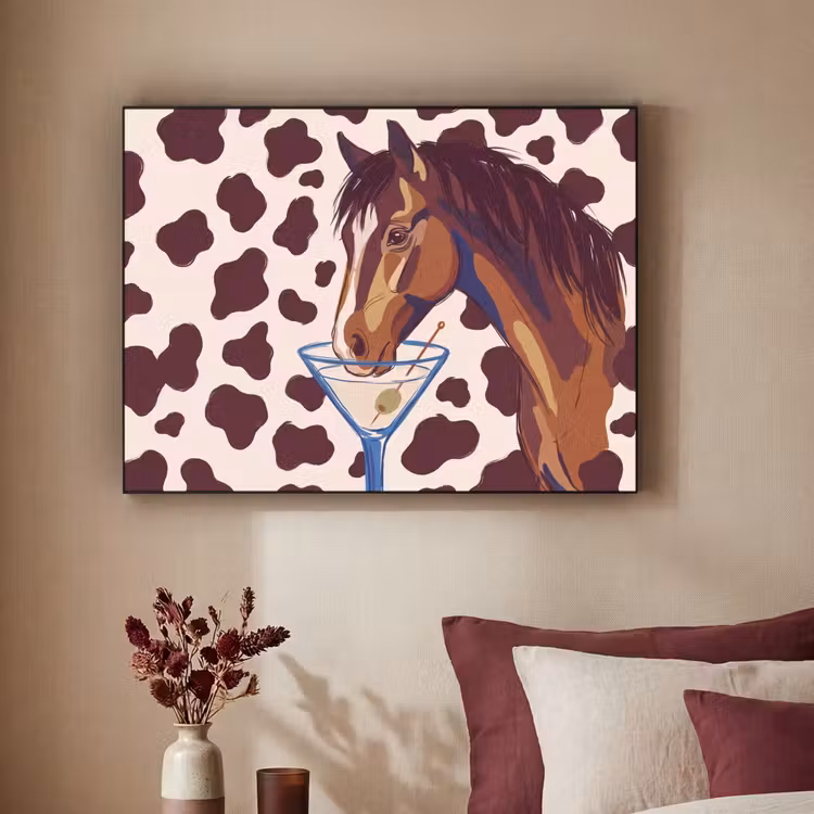 Art Frame - Paard - Martini - Dieren - Abstract - Bruin — 2