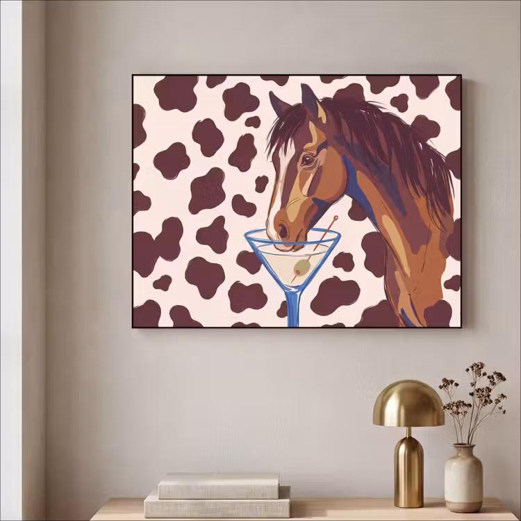 Art Frame - Paard - Martini - Dieren - Abstract - Bruin — 3