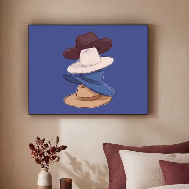 Art Frame - Hoeden - Gestapeld - Mode - Kleurrijk - Illustratie — 2