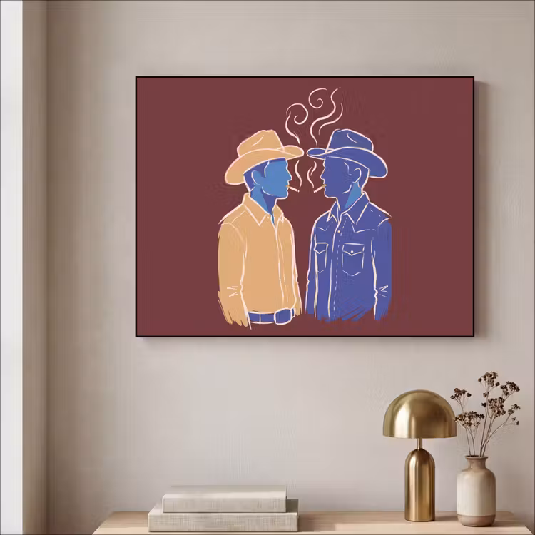 Art Frame - Mensen - Profiel - Sigaret - Abstract - Kunst — 3