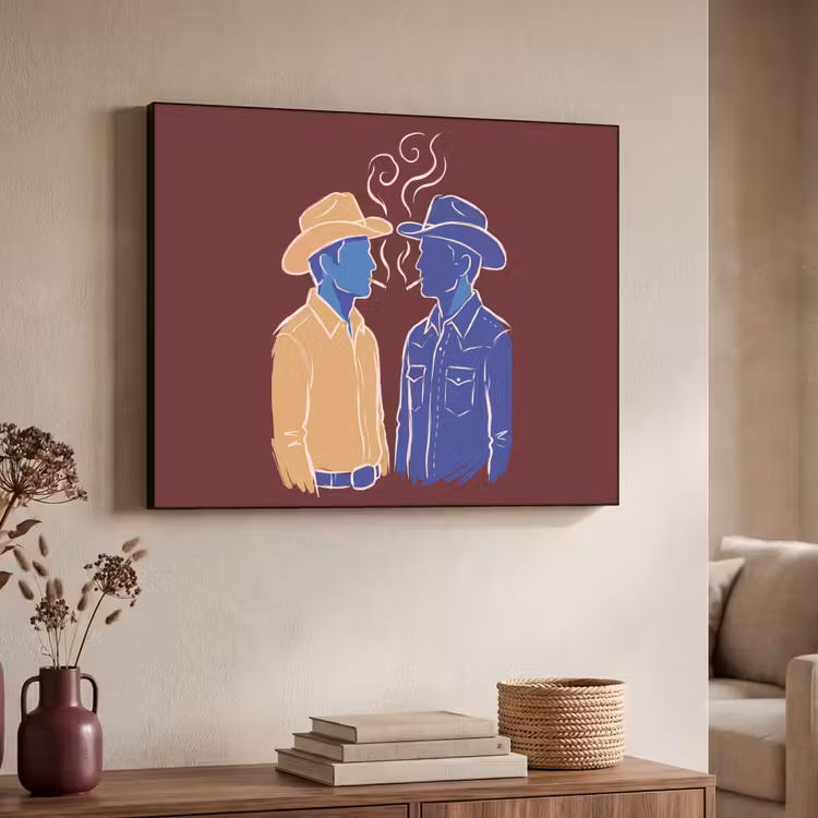 Art Frame - Mensen - Profiel - Sigaret - Abstract - Kunst — 4