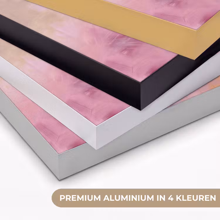 Art Frame - Abstract - Borstelstreken - Kunst - Paars - Goud — 5