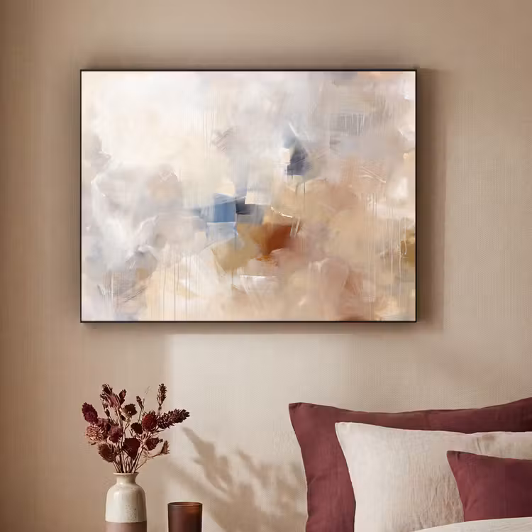 Art Frame - Abstract - Borstelstreken - Modern - Beige - Kunst — 2