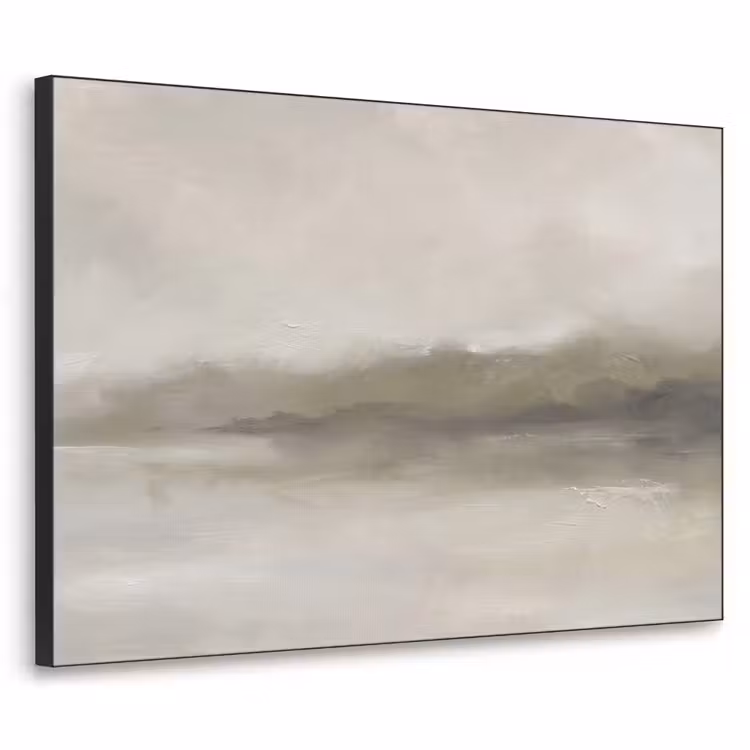 Art Frame - Abstract - Landschap - Nevel - Modern - Grijs — 1