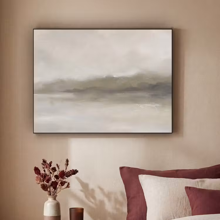 Art Frame - Abstract - Landschap - Nevel - Modern - Grijs — 2
