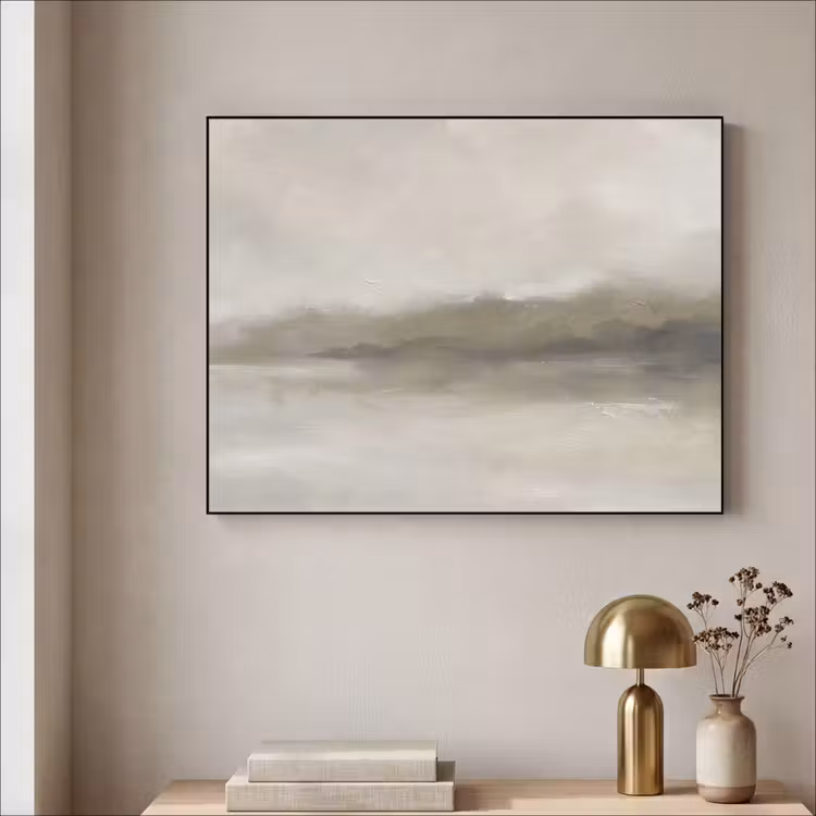 Art Frame - Abstract - Landschap - Nevel - Modern - Grijs — 3