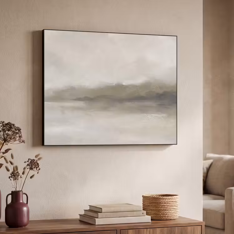 Art Frame - Abstract - Landschap - Nevel - Modern - Grijs — 4