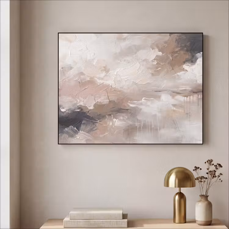 Art Frame - Abstract - Textuur - Kunst - Modern - Beige — 3