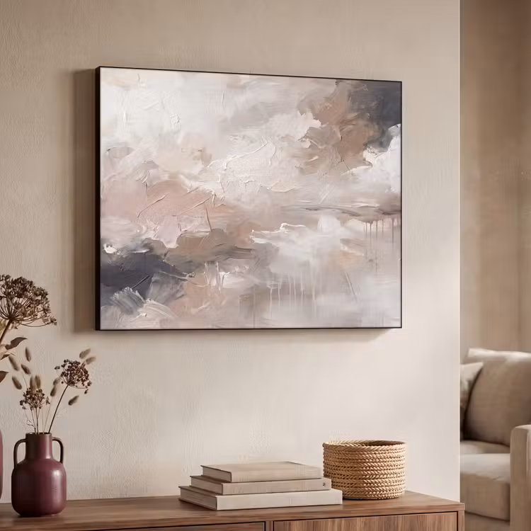 Art Frame - Abstract - Textuur - Kunst - Modern - Beige — 4