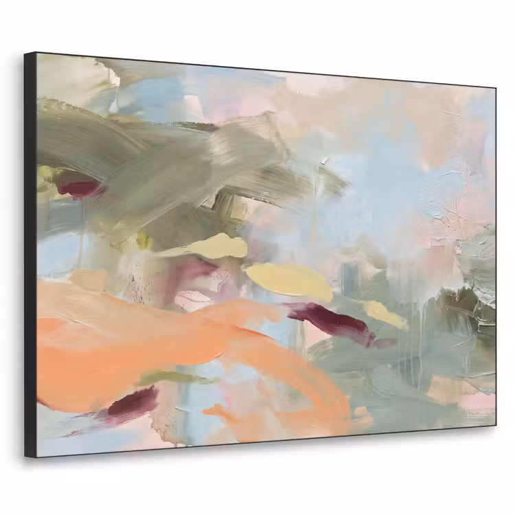 Art Frame - Abstract - Borstelstreken - Kunst - Modern - Pastel — 1