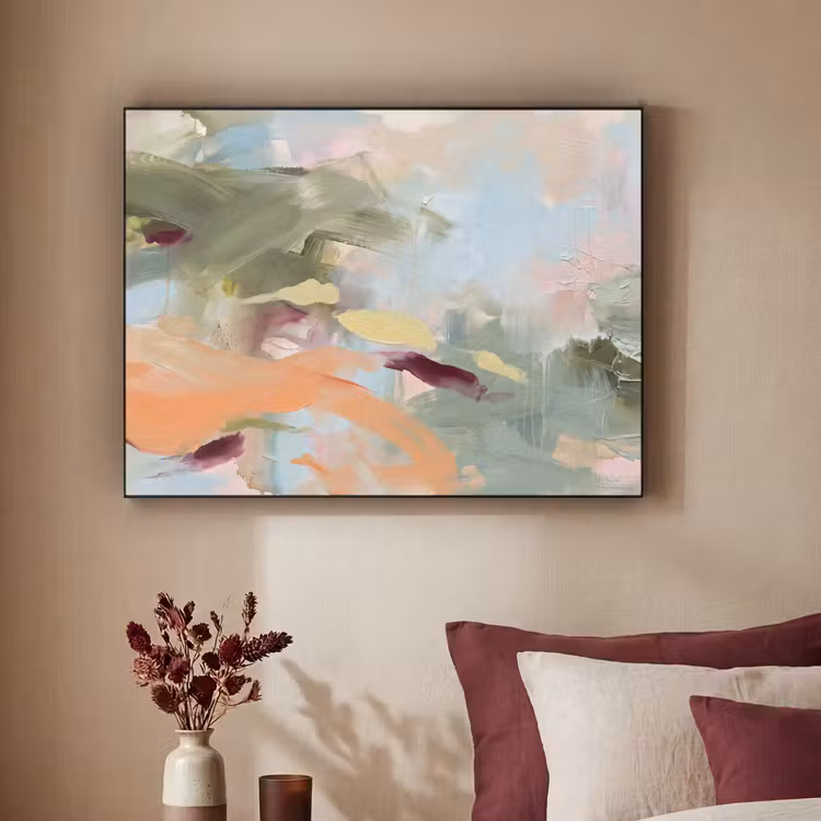 Art Frame - Abstract - Borstelstreken - Kunst - Modern - Pastel — 2