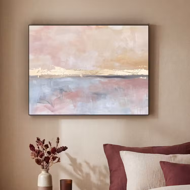 Art Frame - Abstract - Horizontaal - Kunst - Roze - Goud — 2