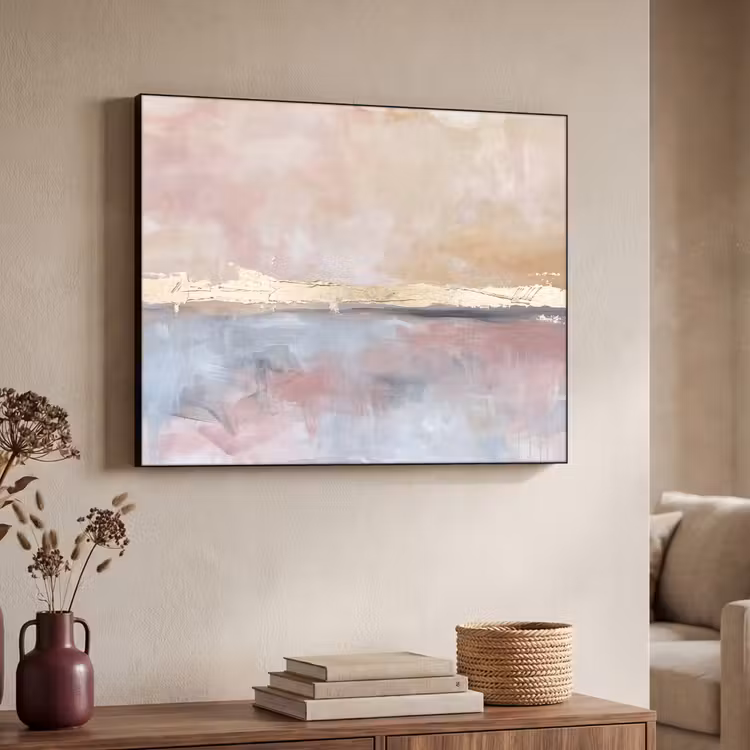 Art Frame - Abstract - Horizontaal - Kunst - Roze - Goud — 4